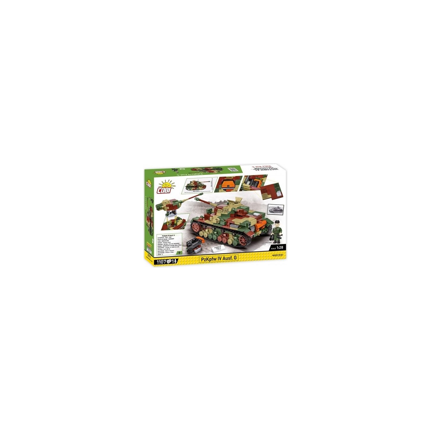 Cobi Klocki Blocks WWII PZKPFW IV AUSF.G 1107 blocks