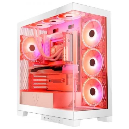 Modecom WHITE COMPUTER CASE SPACE ARGB