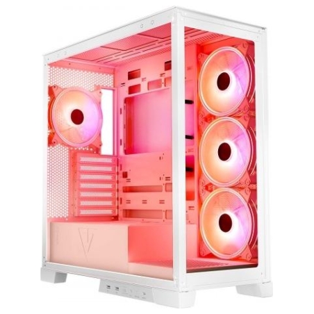 Modecom WHITE COMPUTER CASE SPACE ARGB