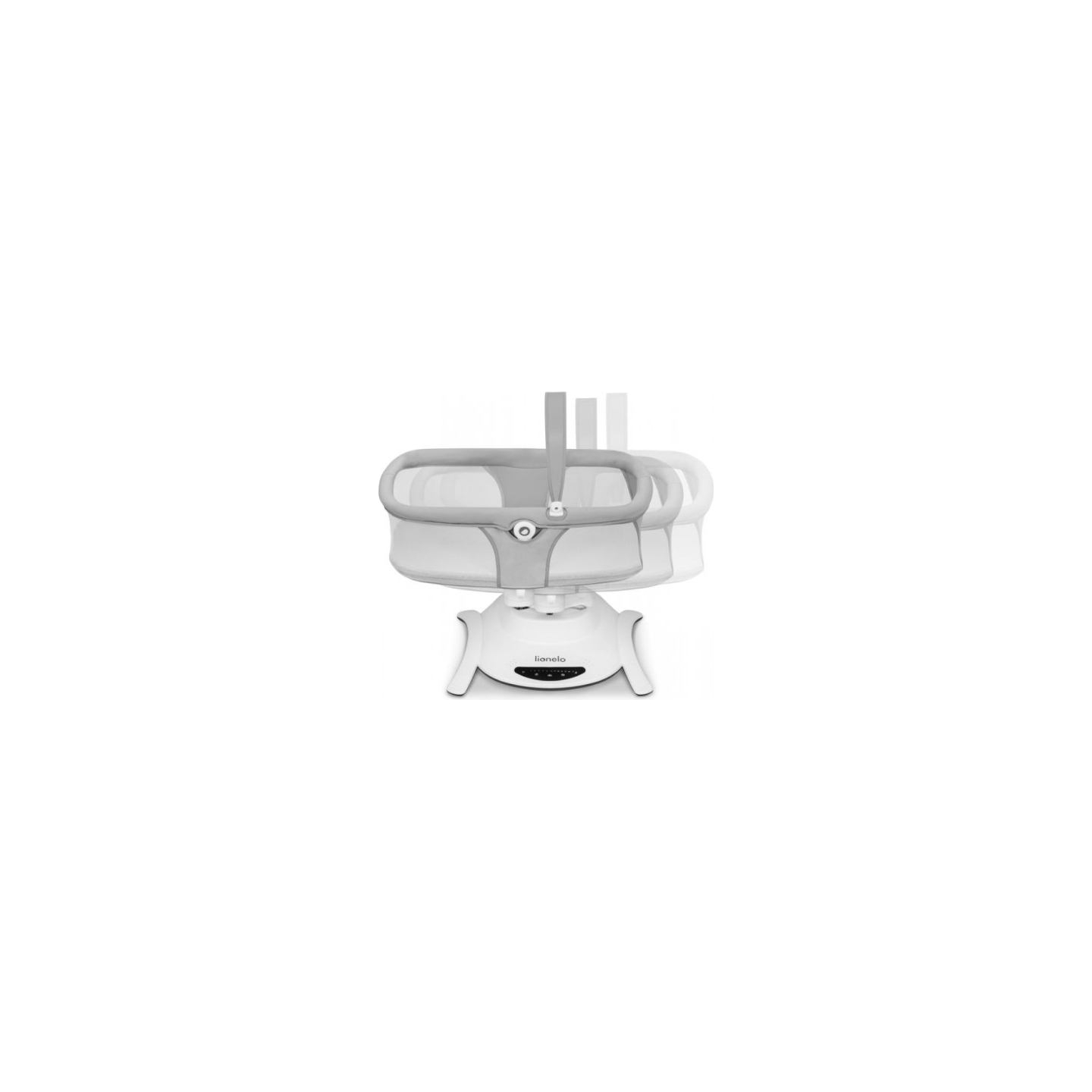 Lionelo Bella Set Gray Concrete rocking cradle