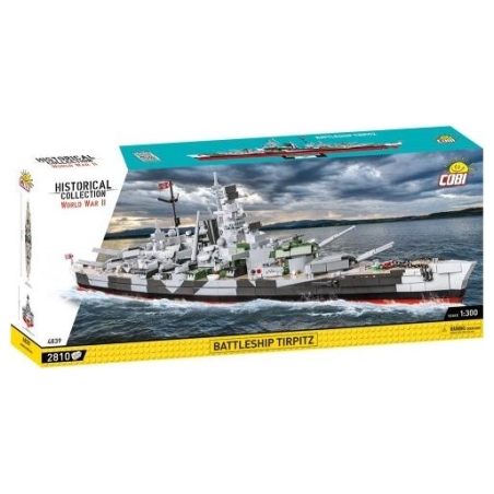 Cobi Klocki Blocks Historical Collection Battleship Tirpitz 2810 elements