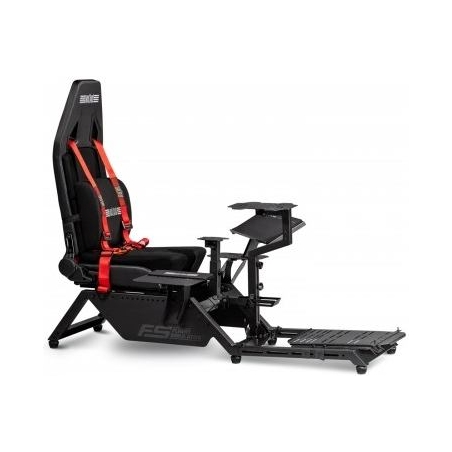 Next Level Racing | Flight Simulator Cockpit | Black and Red