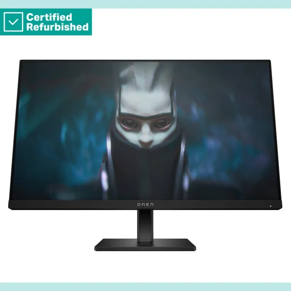 HP RENEW GOLD OMEN by HP 24 FHD Gaming Monitor - 23.8" 1920x1080 FHD 300-nit 165Hz AG, IPS, 2x HDMI/DisplayPort, height adjustab
