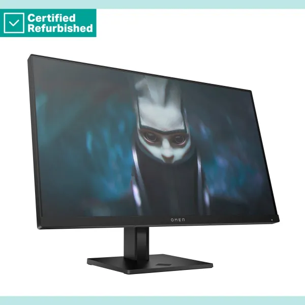 HP RENEW GOLD OMEN by HP 24 FHD Gaming Monitor - 23.8" 1920x1080 FHD 300-nit 165Hz AG, IPS, 2x HDMI/DisplayPort, height adjustab