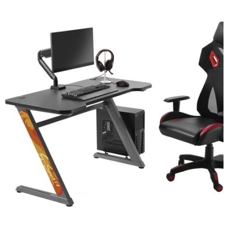 Maclean Black NanoRS Gaming Desk RS120