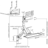 Maclean Monitor And Keyboard Wall Mount MC-838