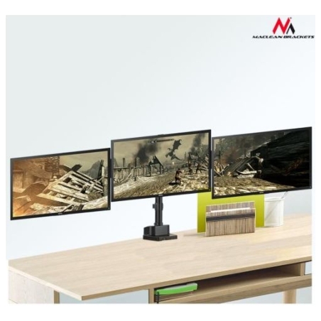 Maclean Triple Stand For 3 Monitor Screens MC-811