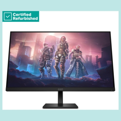 HP RENEW GOLD OMEN by HP 32q QHD Gaming Monitor - 31.5" 2560x1440 QHD 400-nit 165Hz AG, IPS HDR 400, 2x HDMI/DisplayPort, height