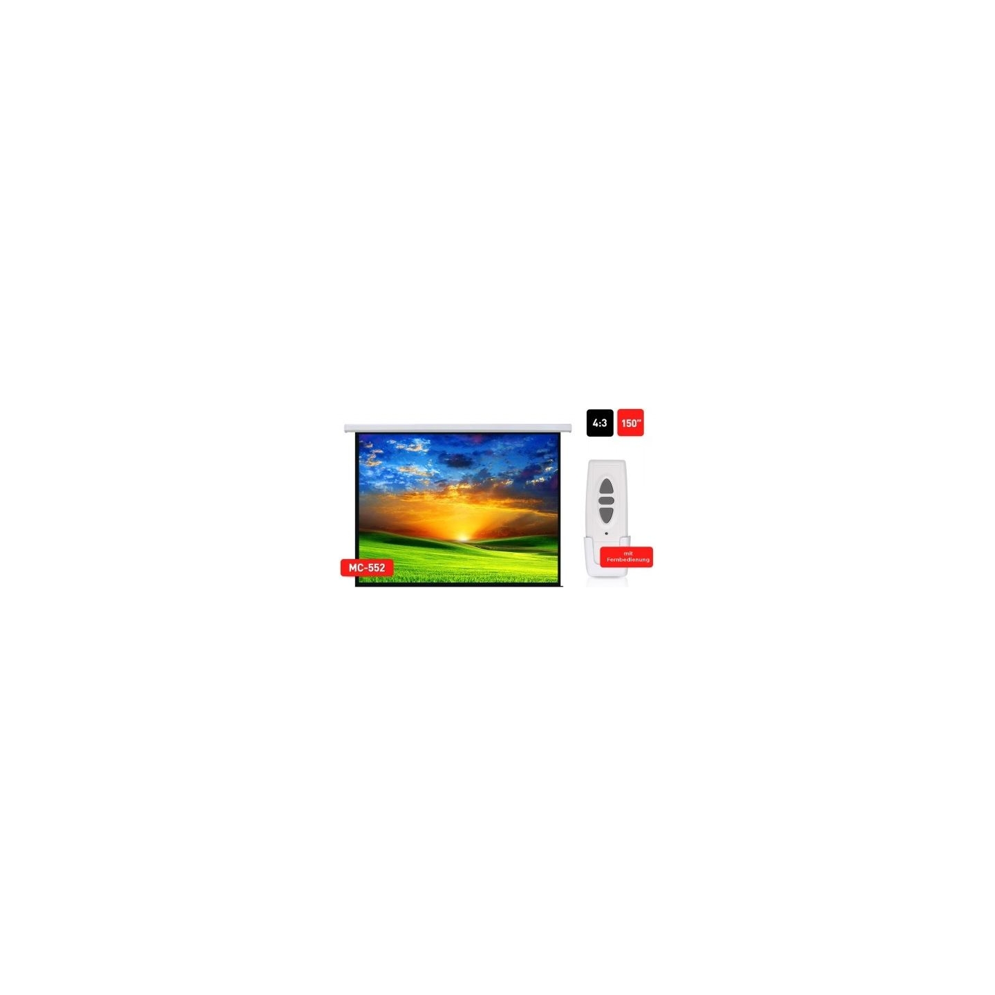 Maclean Projector Screen MC-552 eletric 150 inches