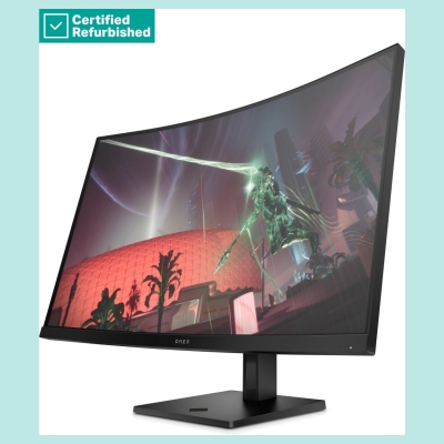 HP RENEW GOLD OMEN by HP 32c Curved Gaming Monitor - 31.5" 2560x1440 QHD 400-nit 165Hz AG, Curved, VA HDR 400, 2x HDMI/DisplayPo