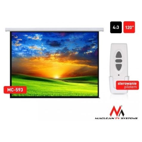 Maclean Electric projection screen MC-593 120 "240x180 4: 3 wall or ceiling