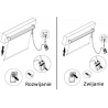 Maclean Electric projection screen MC-593 120 "240x180 4: 3 wall or ceiling