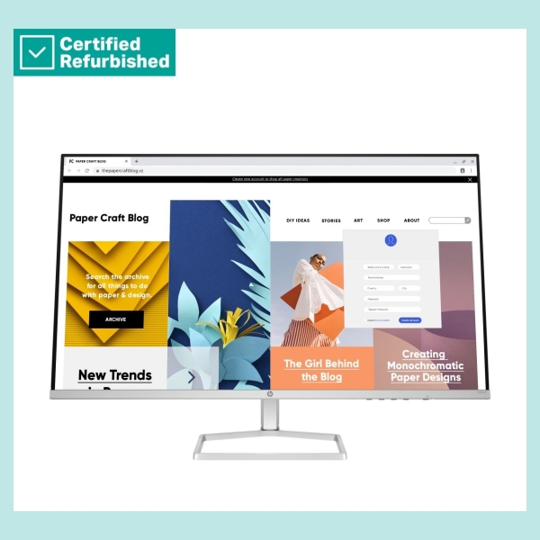HP RENEW GOLD HP 532sf Series 5 FHD Monitor - 31.5" 1920x1080 FHD 300-nit 100Hz AG, VA, 2x HDMI/VGA, tilt, 1 years / 94F50AAR#AB
