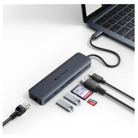 Hyper | HyperDrive EcoSmart Gen.2 Universal USB-C 7-in-1 Hub w 100 W PD Power Pass-thru