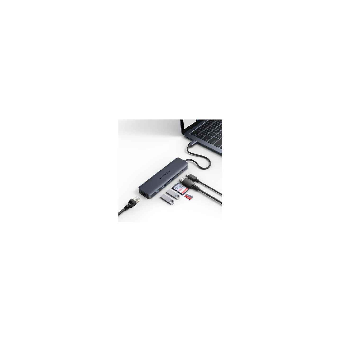 Hyper | HyperDrive EcoSmart Gen.2 Universal USB-C 7-in-1 Hub w 100 W PD Power Pass-thru