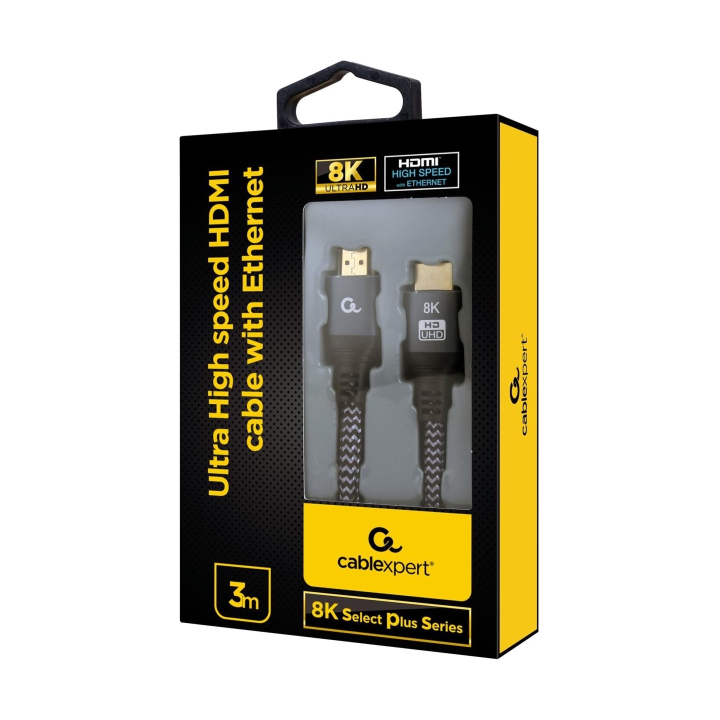 Cablexpert | Ultra High speed HDMI cable with Ethernet, 8K select plus series | CCB-HDMI8K-3M | 2 x Type-A | HDMI 2.1 downwards 
