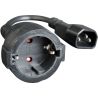 Cablexpert | Power adapter cord | PC-SFC14M-01 | 0.15 m