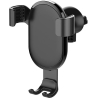 Colorway | Metallic Gravity Holder For Smartphone | Adjustable | Clamp | Black | Fixation of the smartphone in one motion. Compa