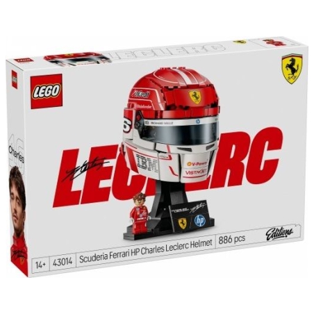 Lego Blocks Editions 43014 Scuderia Ferrari HP Charles Leclerc Helmet