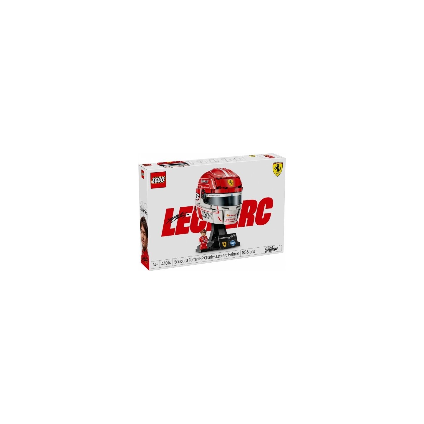 Lego Blocks Editions 43014 Scuderia Ferrari HP Charles Leclerc Helmet