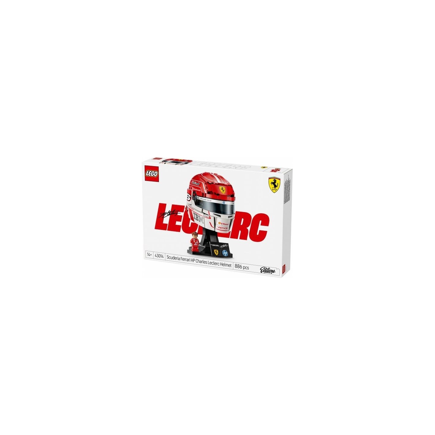 Lego Blocks Editions 43014 Scuderia Ferrari HP Charles Leclerc Helmet