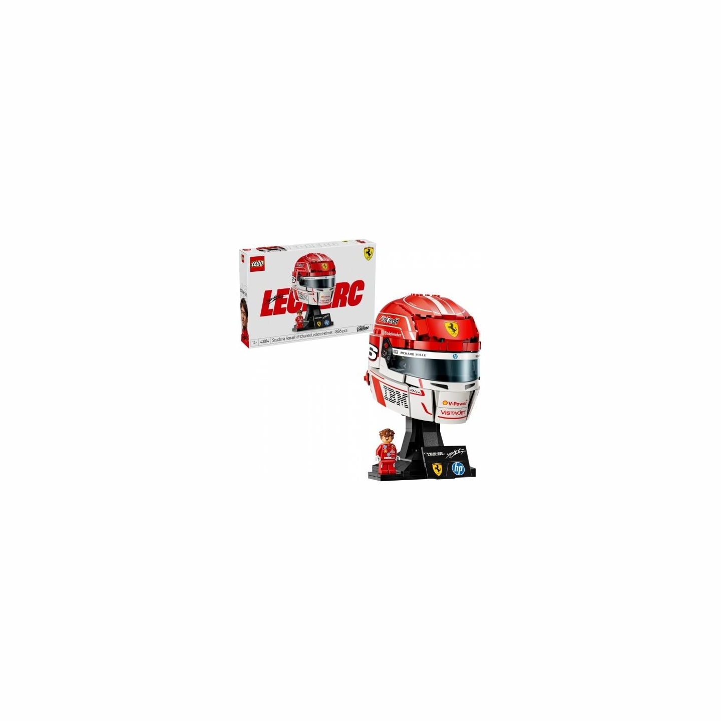 Lego Blocks Editions 43014 Scuderia Ferrari HP Charles Leclerc Helmet