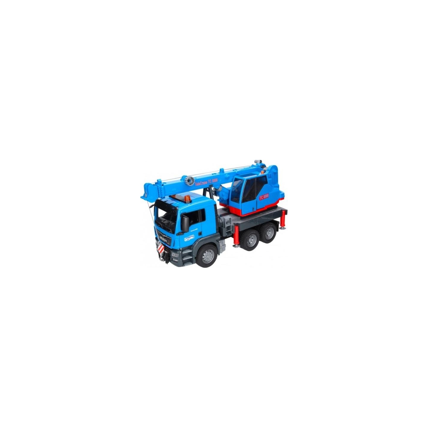 Bruder MAN TGS truck with crane, blue