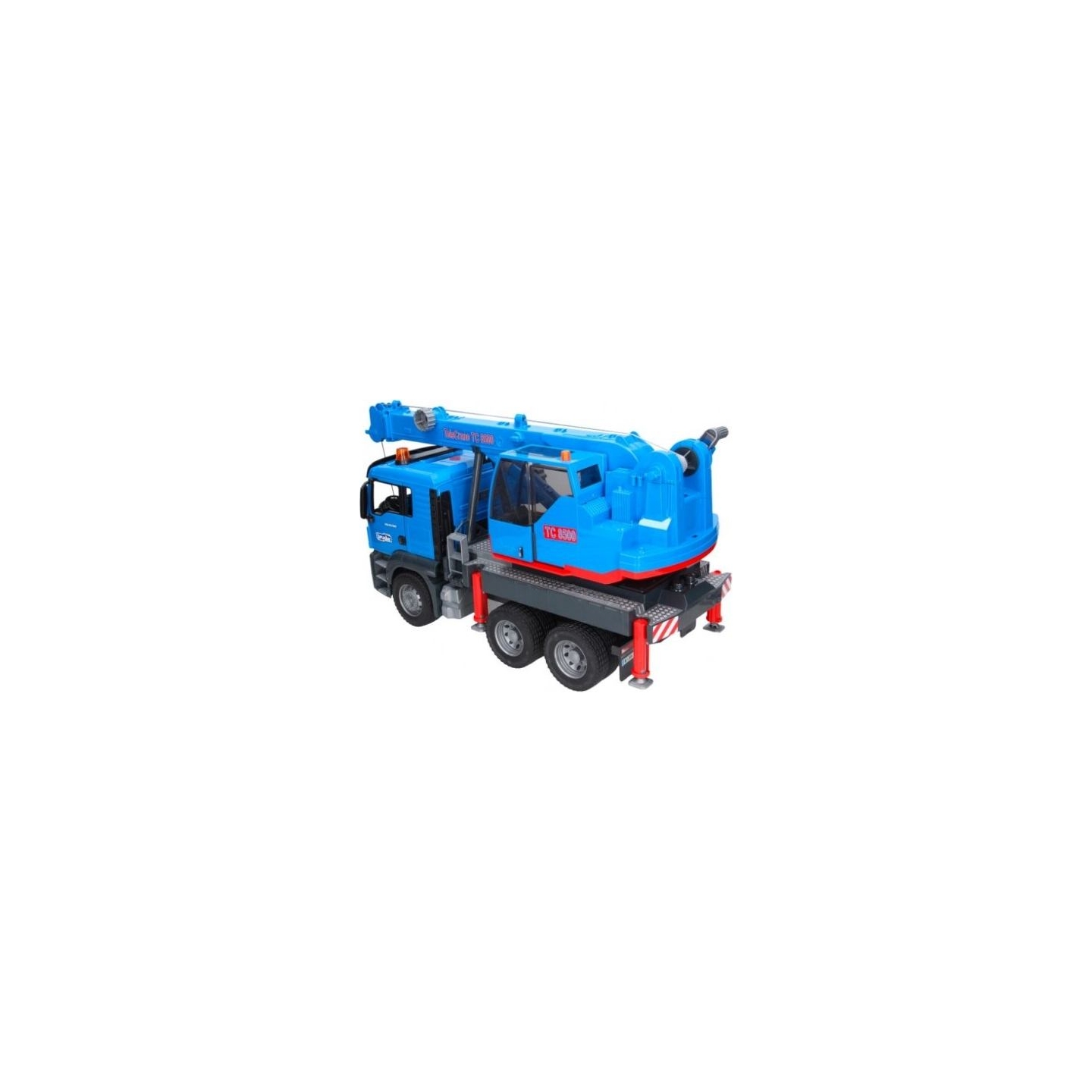 Bruder MAN TGS truck with crane, blue