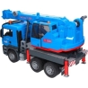 Bruder MAN TGS truck with crane, blue