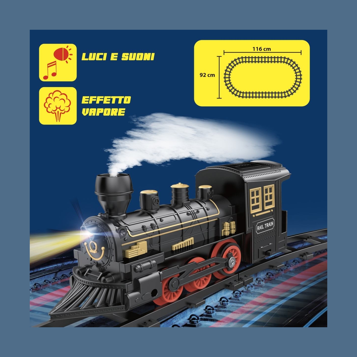 Koala Games G2599 Steam Cargo Train