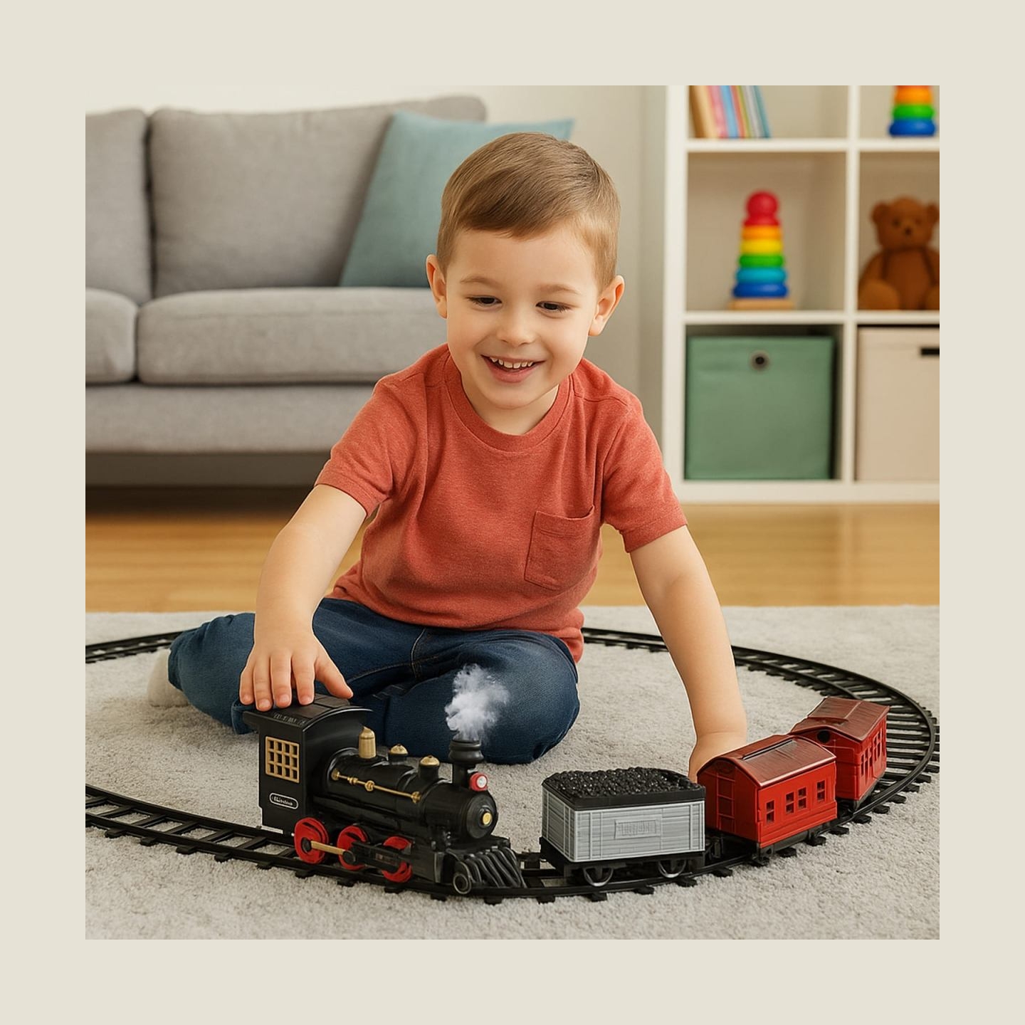 Koala Games G2599 Steam Cargo Train