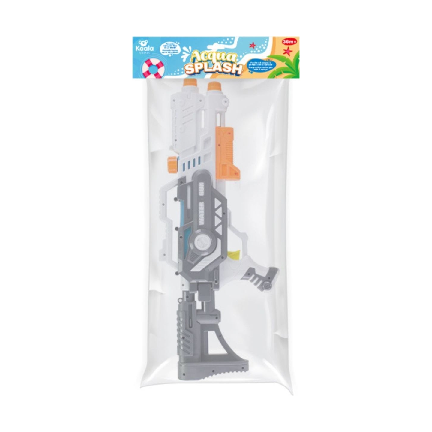 Koala Games G2479  Water Gun With 2 Spinkless 60.5 cm