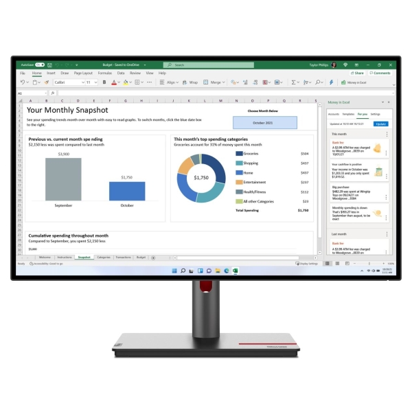 Lenovo ThinkVision P27h-30 - QHD / 63A1GAT1EU