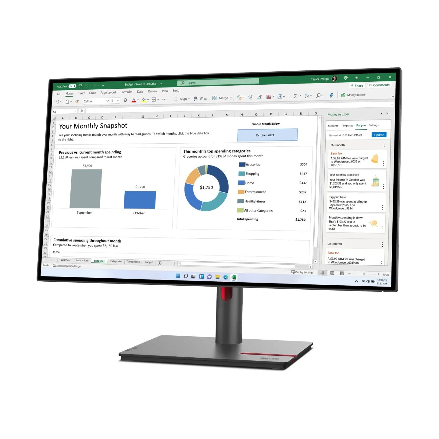 Lenovo ThinkVision P27h-30 - QHD / 63A1GAT1EU