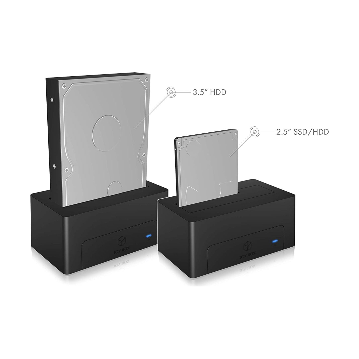 Raidsonic | Icy Box | IB-1121-C31 DockingStation for 1x HDD/SSD with USB 3.1 (Gen 2) Type-C
