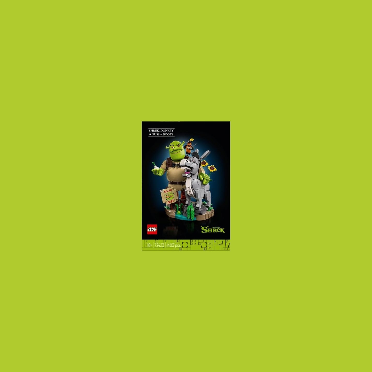 Lego Bricks Shrek 72423 Shrek, Donkey and Puss in Boots