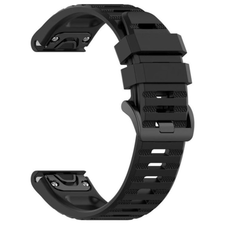 Fixed | Silicone Strap for Garmin QuickFit 26mm | Black