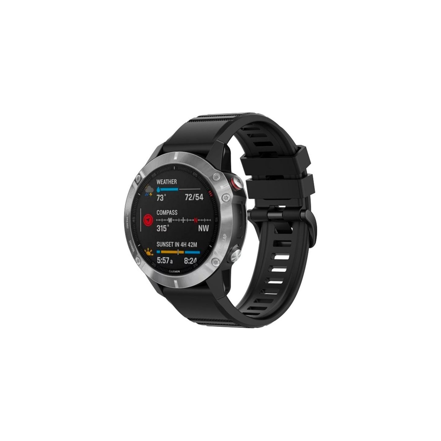 Fixed | Silicone Strap for Garmin QuickFit 26mm | Black