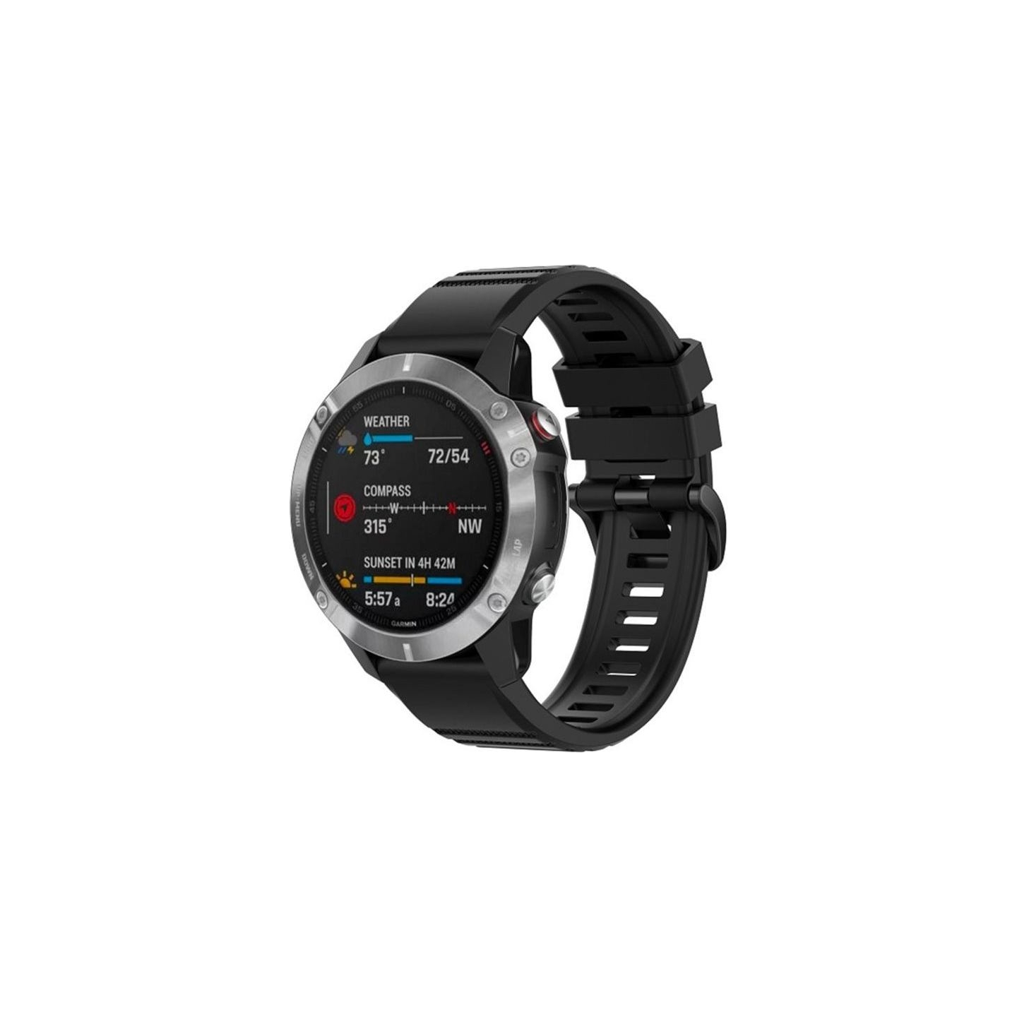 Fixed | Silicone Strap for Garmin QuickFit 26mm | Black