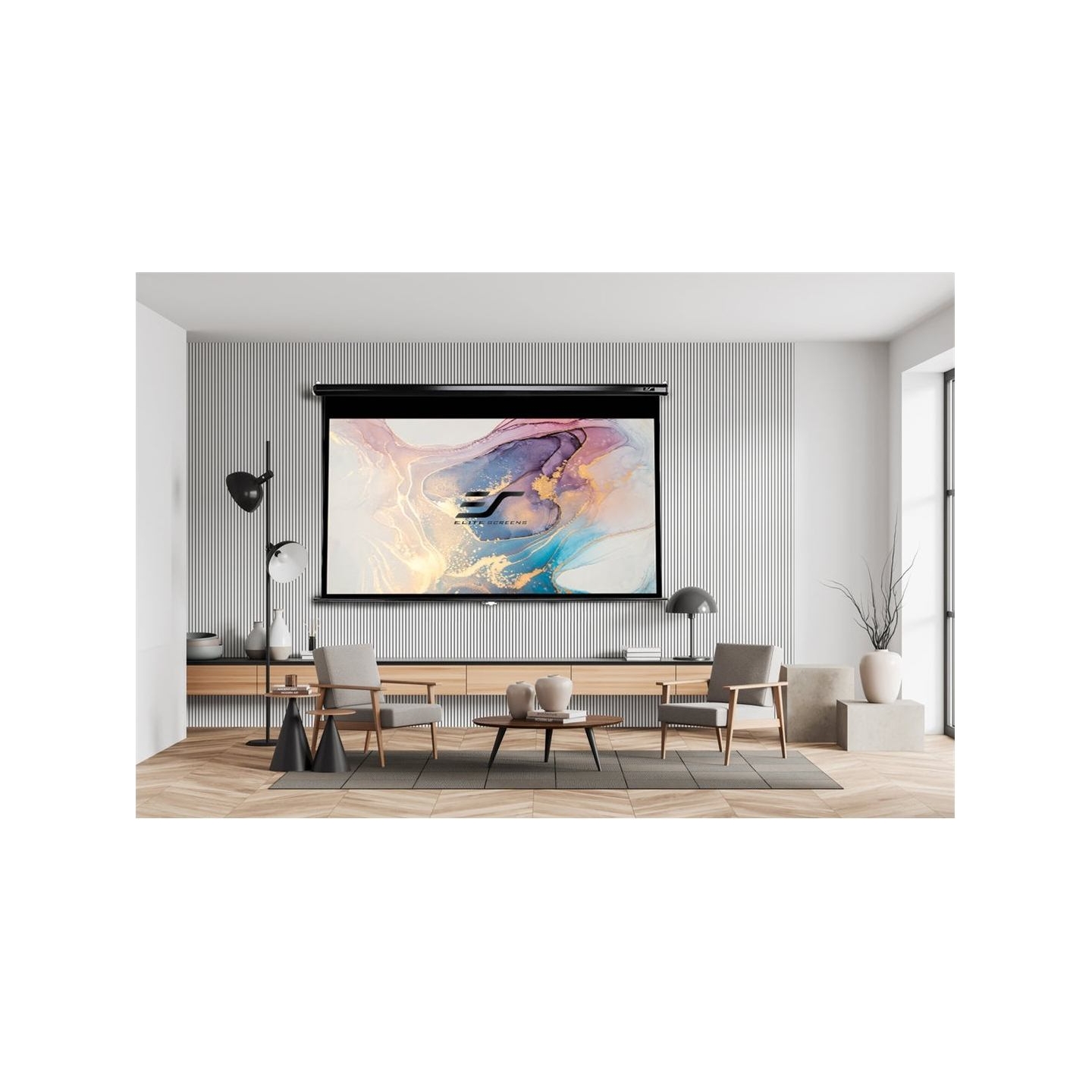 Elite Screens | Manual Series | M92UWH | Diagonal 92 " | 16:9 | Viewable screen width (W) 204 cm | Black