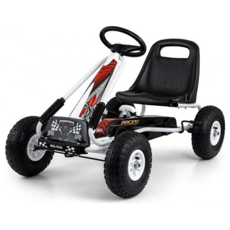 Milly Mally Pedal go-kart Thor White
