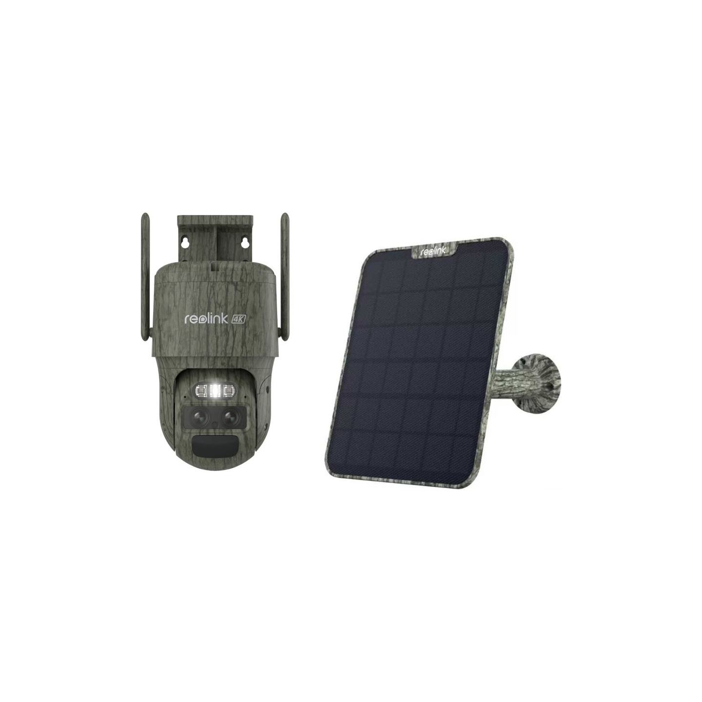 Reolink | TrackMix Series G770 Camouflage with Solar Panel 2 4G LTE Dual-Lens Battery Security Camera | PTZ | 4 MP | 2.8mm/F1.6 