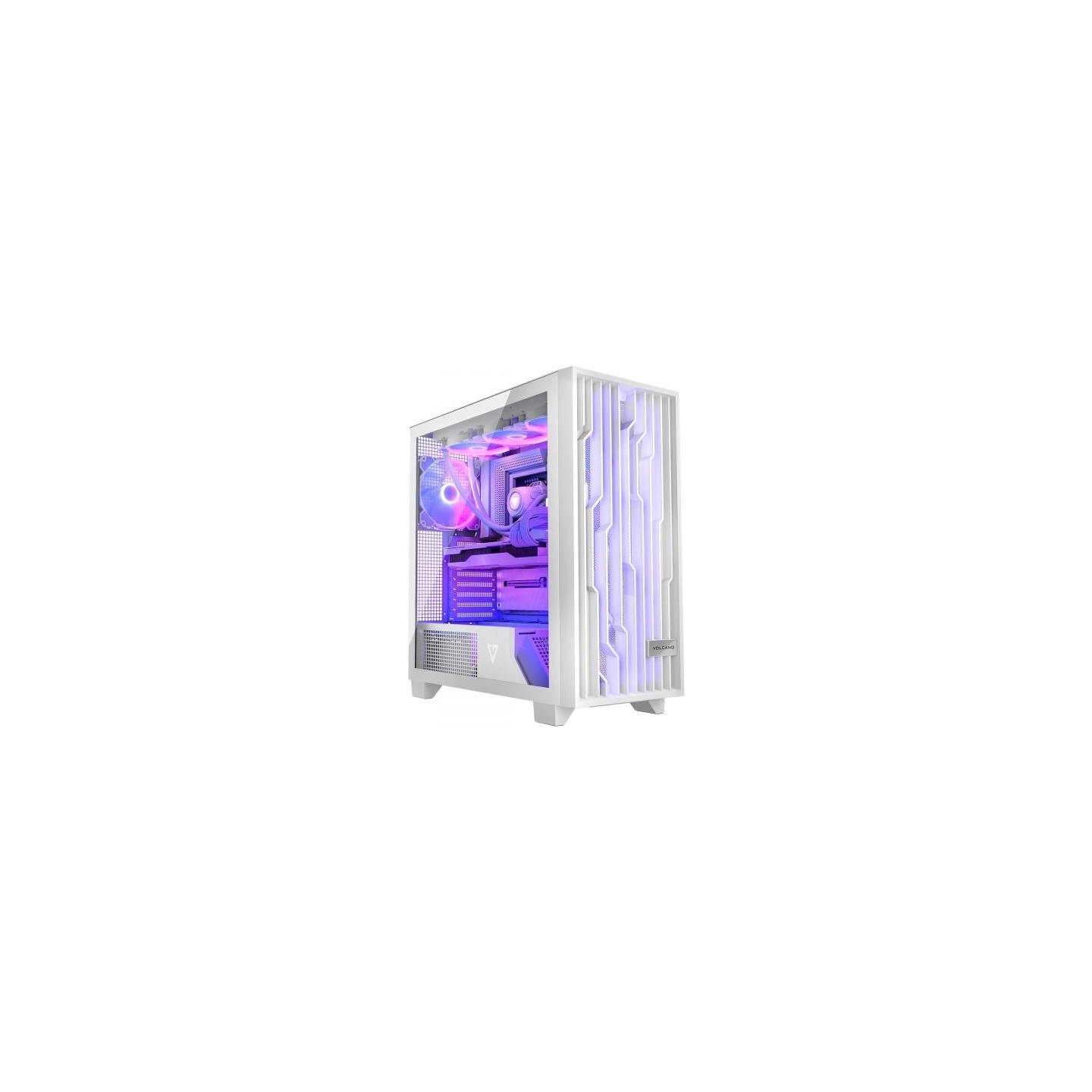 Modecom Computer case Volcano Perun Apex ARGB Midi white