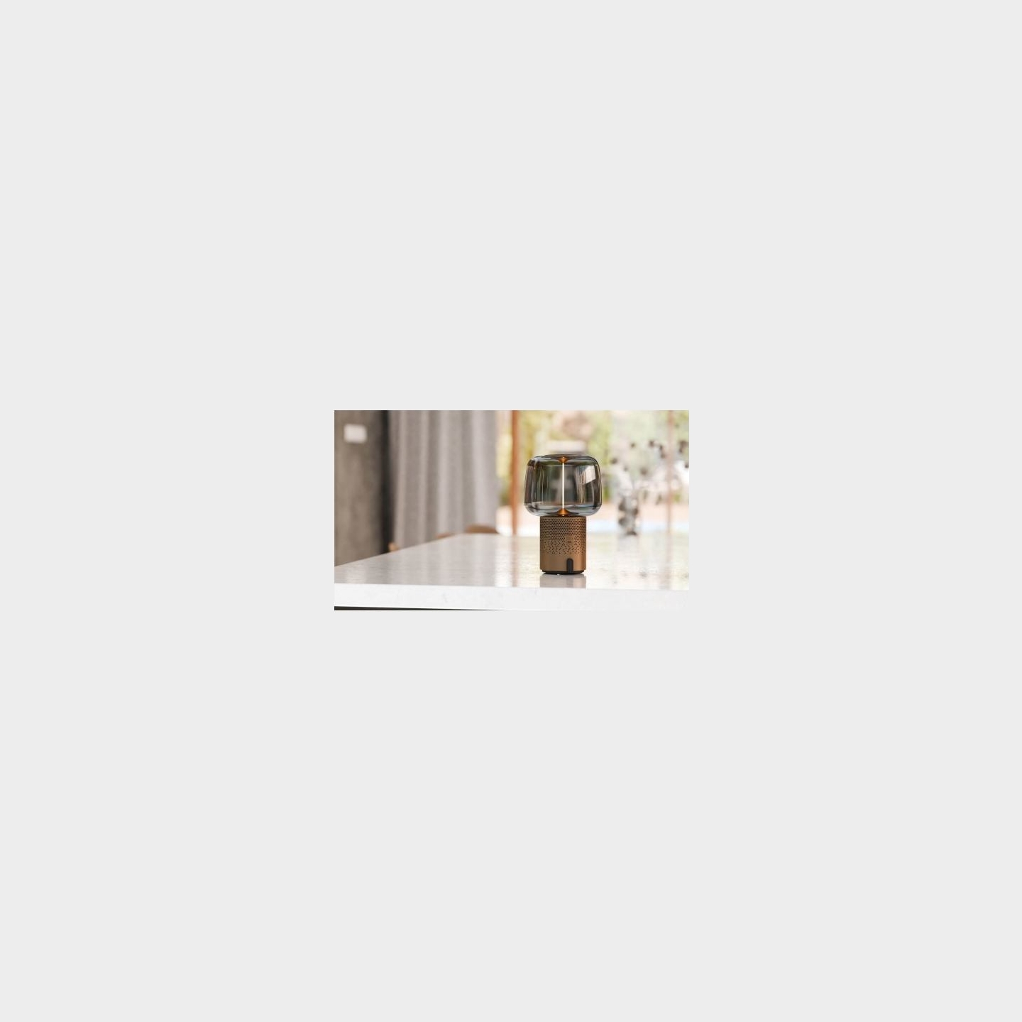 Kooduu Portable lamp with speaker Serena Play grey