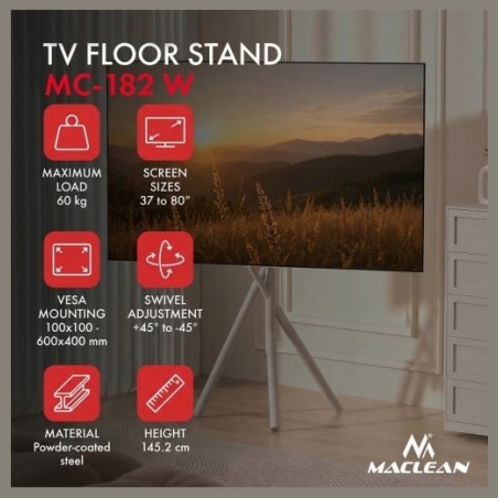 Maclean TV floor stand MC-182 W