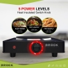 Brock EP 100 BK Single Ring Electric Hob 1500W, Black