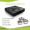 Brock EP 100 BK Single Ring Electric Hob 1500W, Black