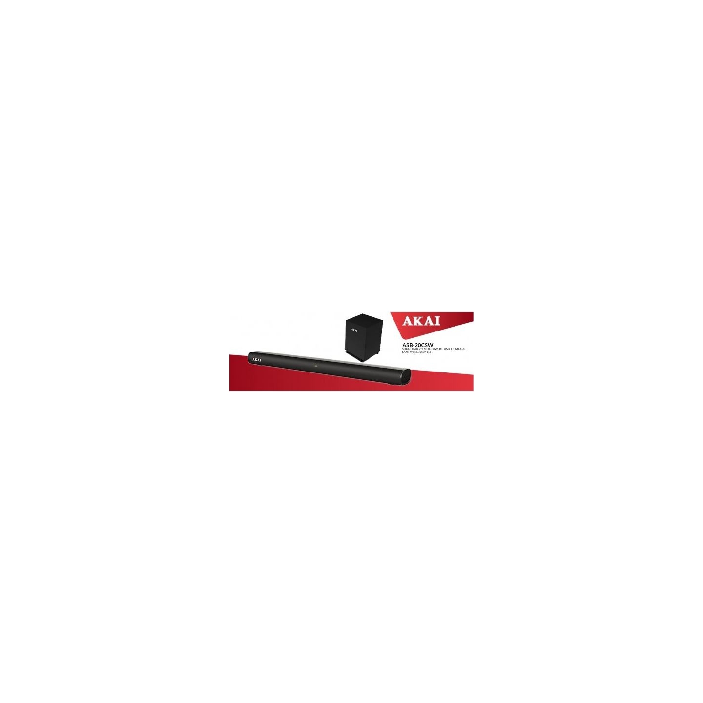 Akai Soundbar ASB-20CSW 2.1 80W