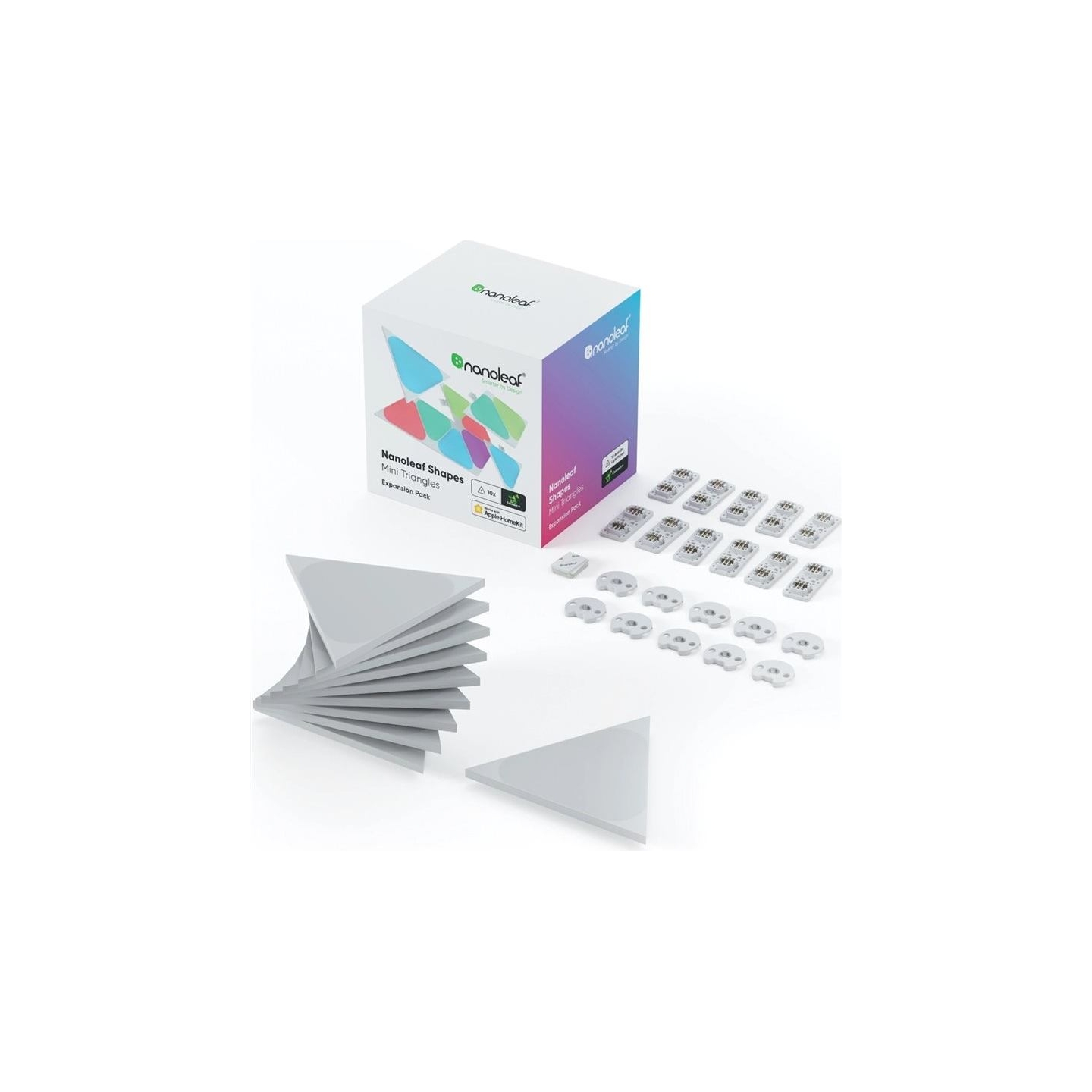 Nanoleaf Shapes Black Mini Triangles Expansion Pack (10 panels)
