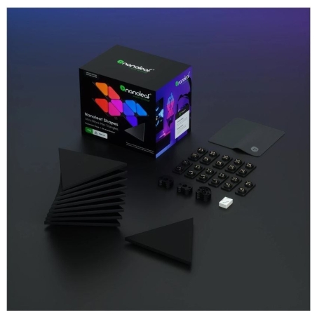 Nanoleaf Shapes Black Mini Triangles Expansion Pack (10 panels)